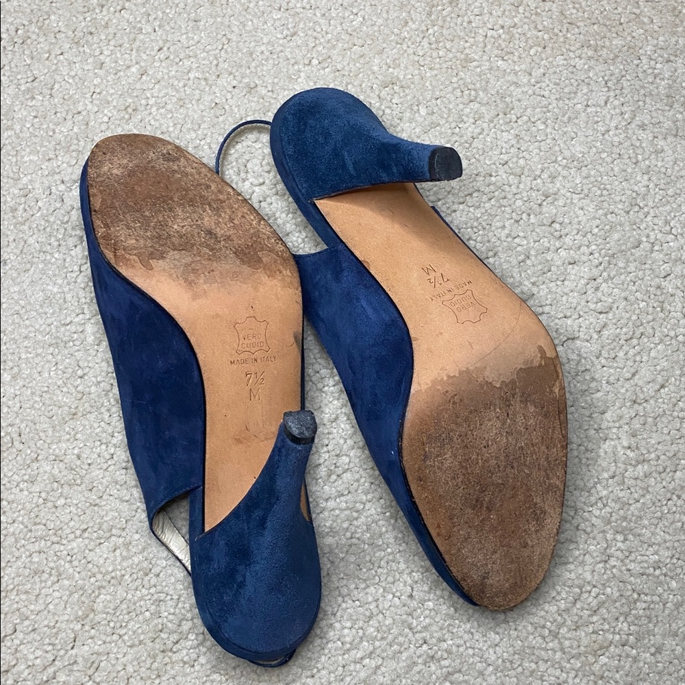 JONATHAN peep toe leather heels - Picture 9 of 11
